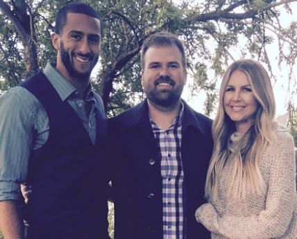 Kyle Kaepernick with his brother Colin Kaepernick and wife Lindsay Kaepernick